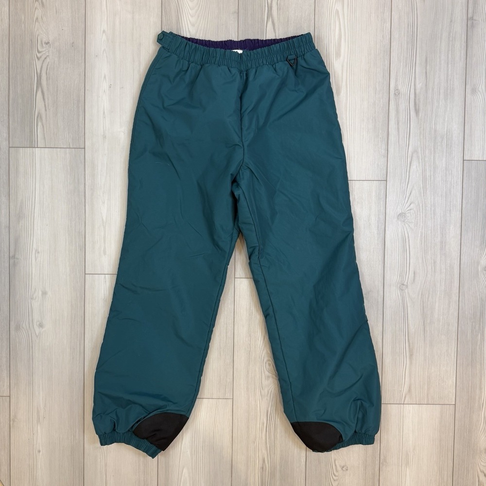 VINTAGE Columbia Snow Pants Mens Large Green Lined Back Pocket Outdoors Skiing